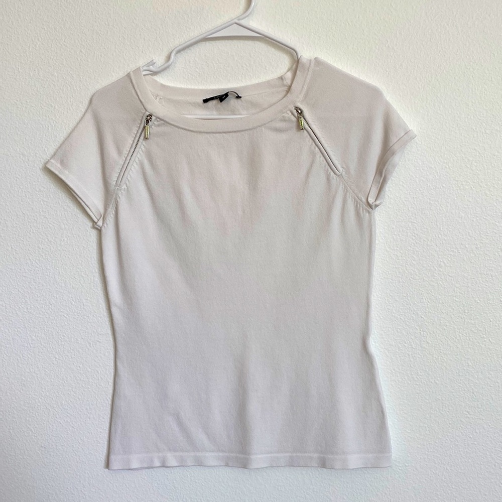 Comma white shirt with zippers Size 36